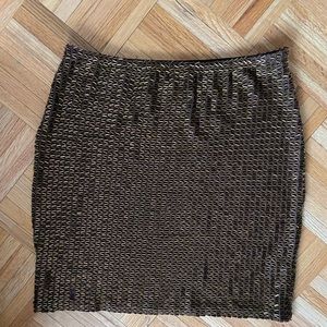 Cache brown embellished skirt